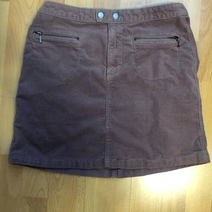 Purple corduroy skirt